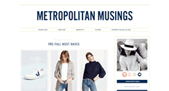 Desktop Screenshot of metropolitanmusings.com